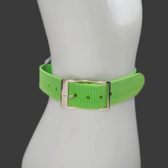Retro Nylon Sporty Watch Strap/Bands 12mm One Piece Style With Buckle Closure - Picture 1 of 1